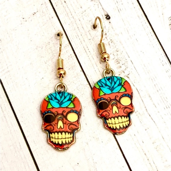 Jewelry - Sugar Skull Day of the Dead Earrings
